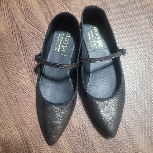 Maypol Anthropologie Rota Percival Mary Jane Flat in Bronze eu 37 US 6.5 - Picture 4 of 9